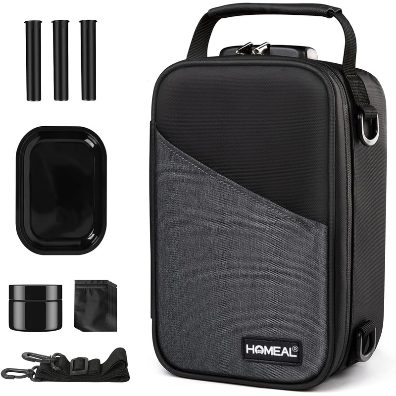 Lockable Smell Proof Bag, Smell Proof Stash Box for Storage & Travel