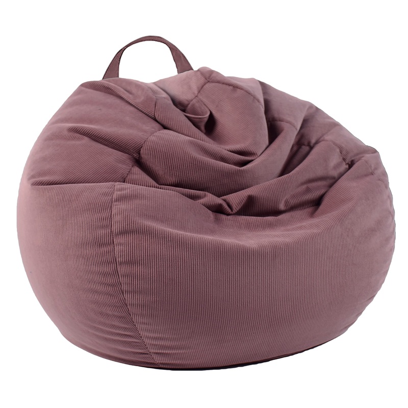 LPMOERA Stuffed Animal Storage Bean Bag Chair Cover, Corduroy Bean Bag Chair Cover