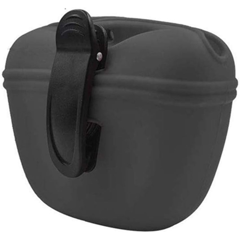 Small Silicone Dog Treat Pouch with Magnetic Closure and Waist Clip