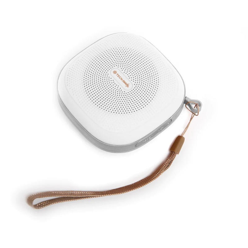 Tech Candy Tune Tag Along Bluetooth Speaker - Platinum/White