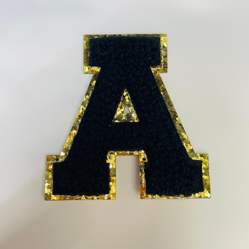 Varsity Letter Patch A - Black