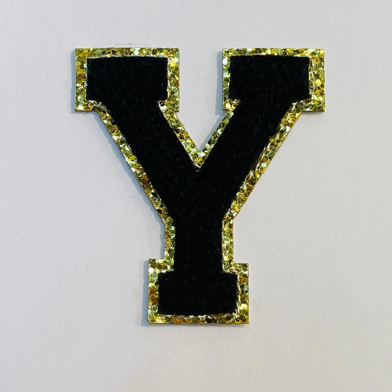 Varsity Letter Patch Y - Black