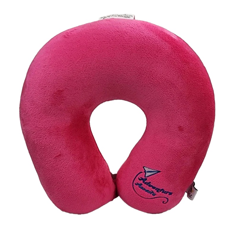 Wolf Essentials Fiber Filled Neck Pillow -  Pink Adventure Awaits