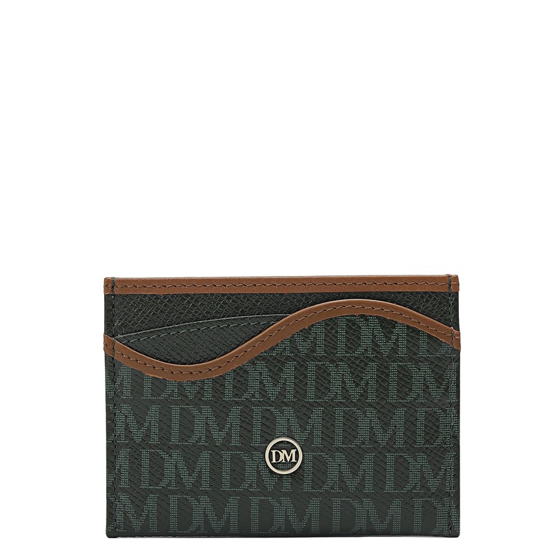 5 Slots Leather Card Case - Petrol Green