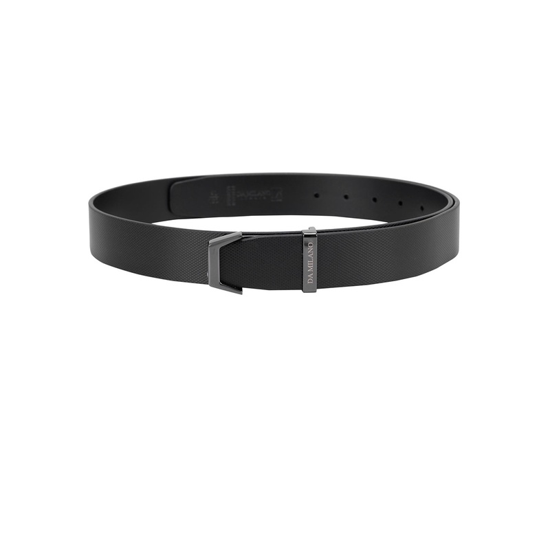 Casual Fish Leather Mens Belt - Black