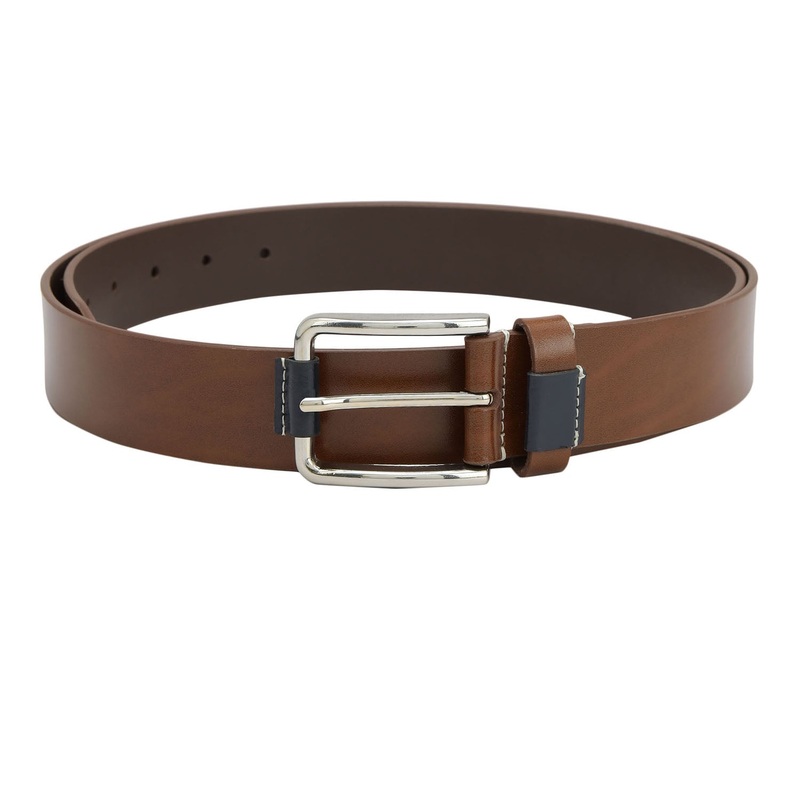 Casual Plain Leather Mens Belt