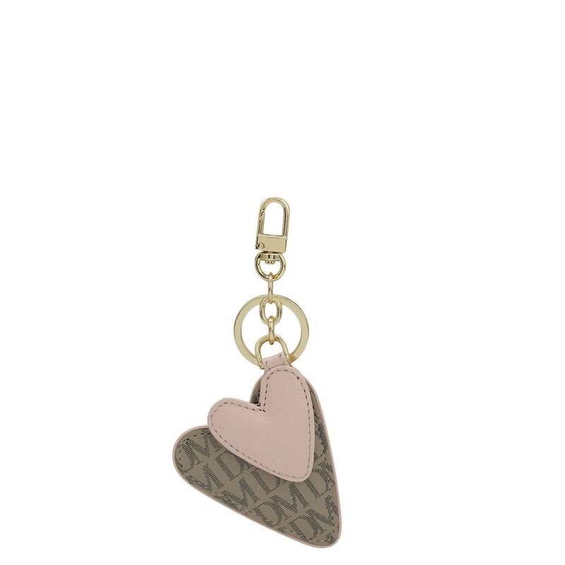 Monogram Franzy Leather Key Chain - Chalk