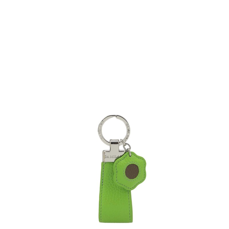 Wax Leather Key Chain - Slime
