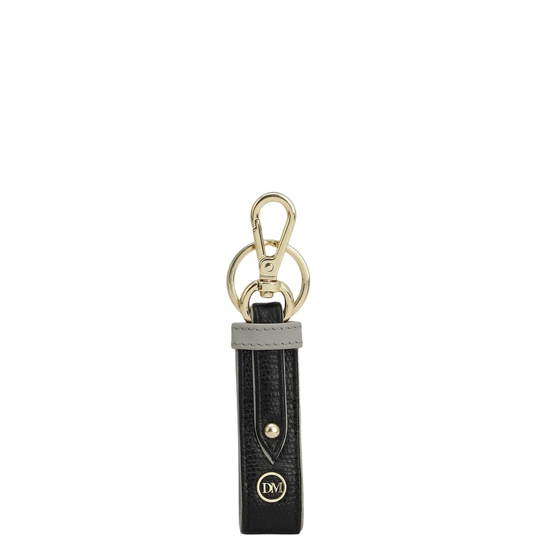 Lizard Leather Key Chain - Black