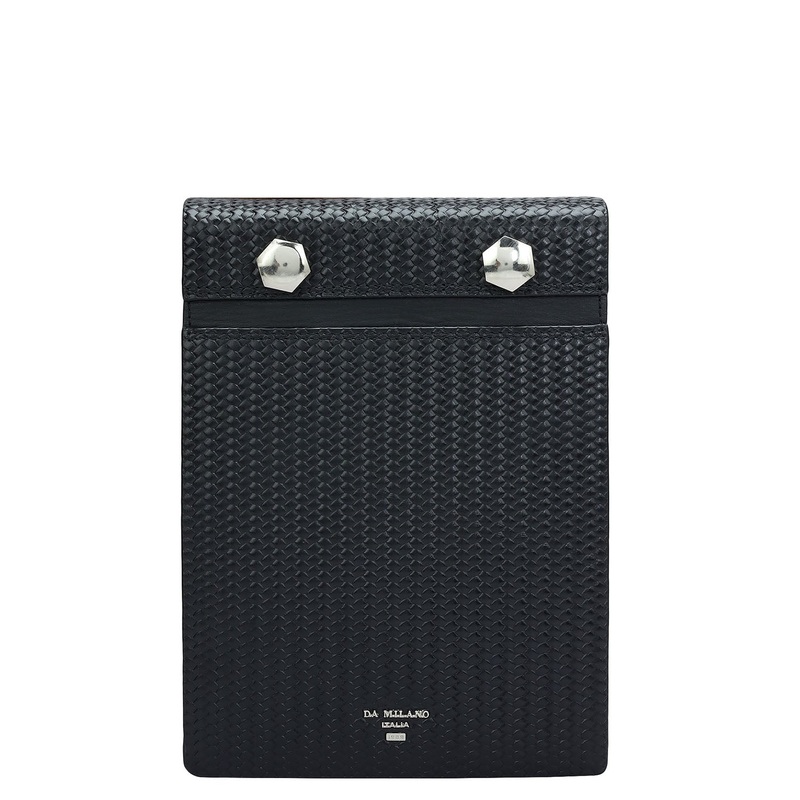 Mat Emboss Leather Notepad - Black