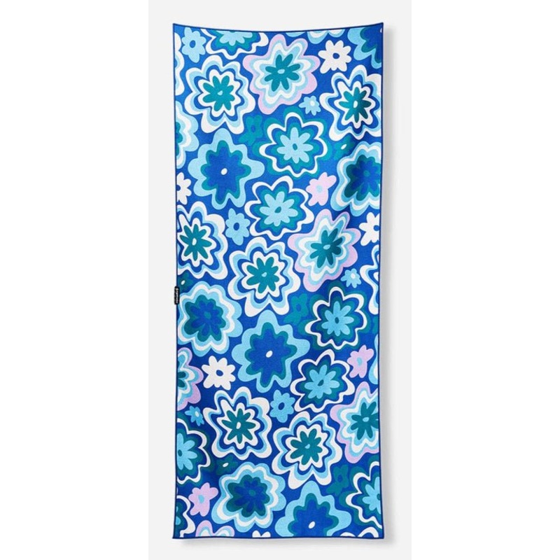 Nomadix Original Towel - Groovy Flowers Blue Green