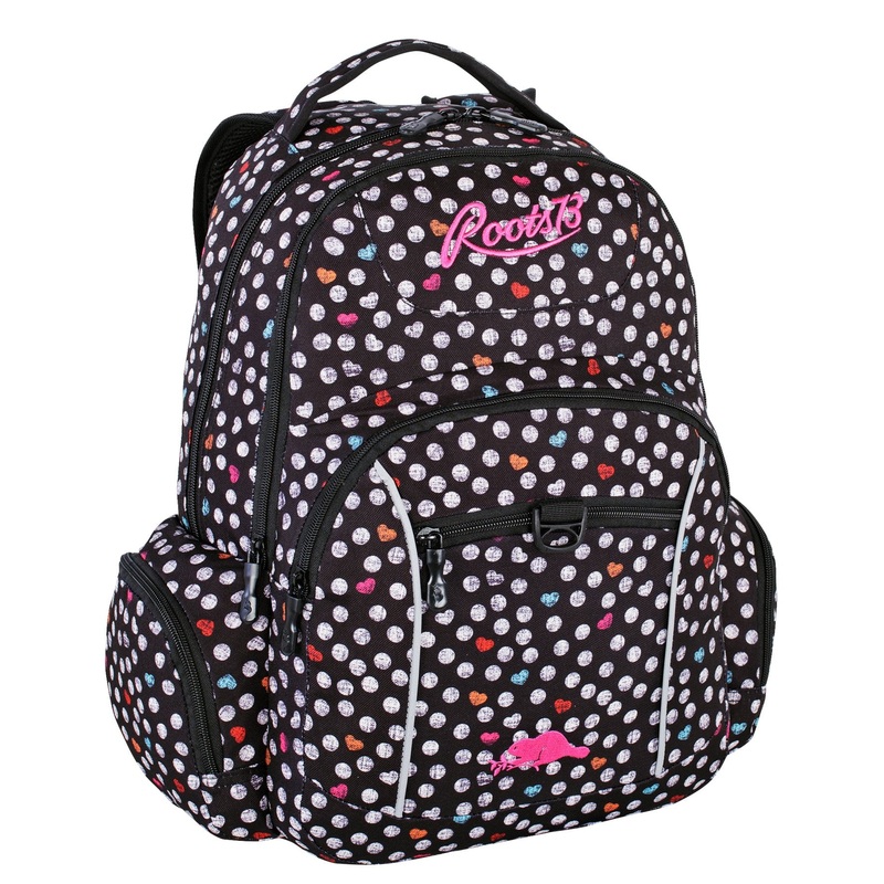 Roots 73 Poly Backpack - Heart Print