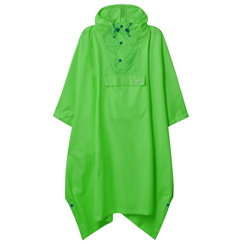 Mac In A Sac Packable Waterproof Unisex Poncho - Neon Green