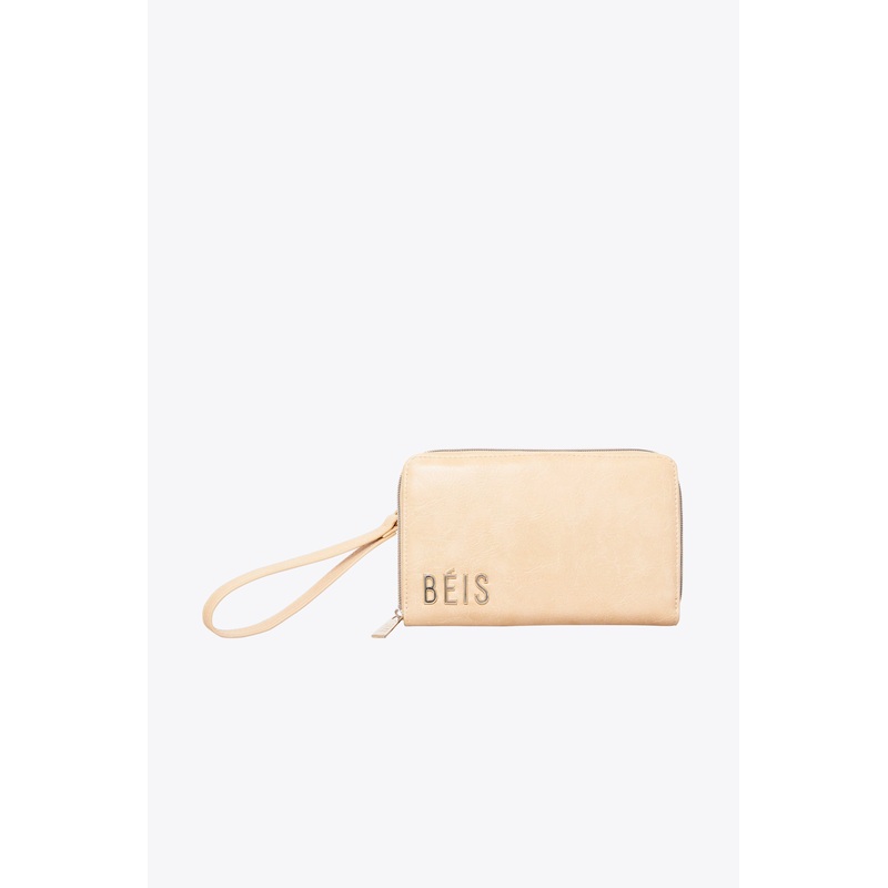 The Travel Wallet in Beige