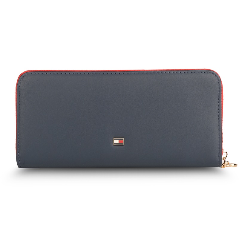 Tommy Hilfiger Sophie Women's Leather Zip Around Wallet-Navy