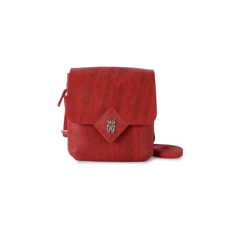 Chimey Red Large Satchel Sling Bag