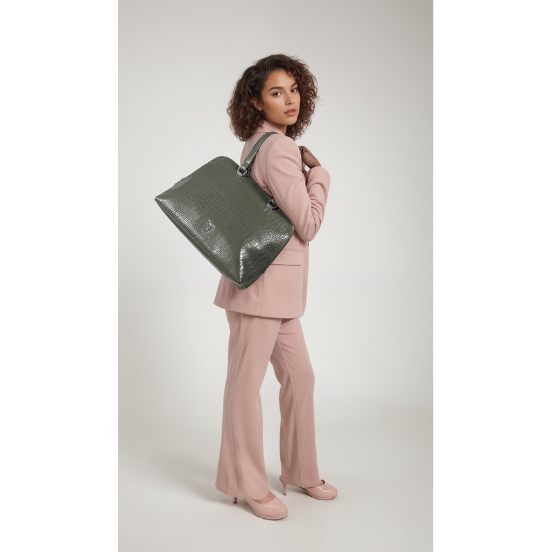 Hobo Green Large Laptop Bowling Bags