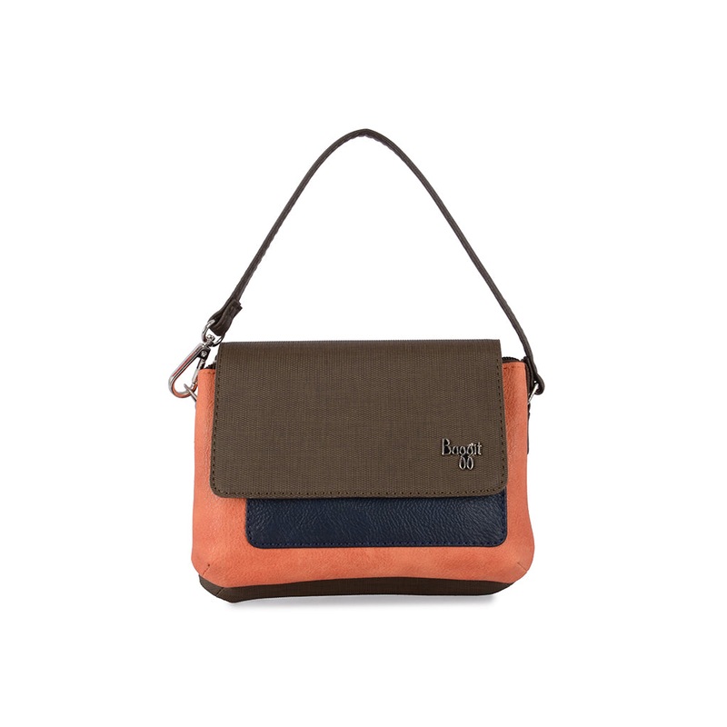 Kaira Brown Large Baguette Sling Bag
