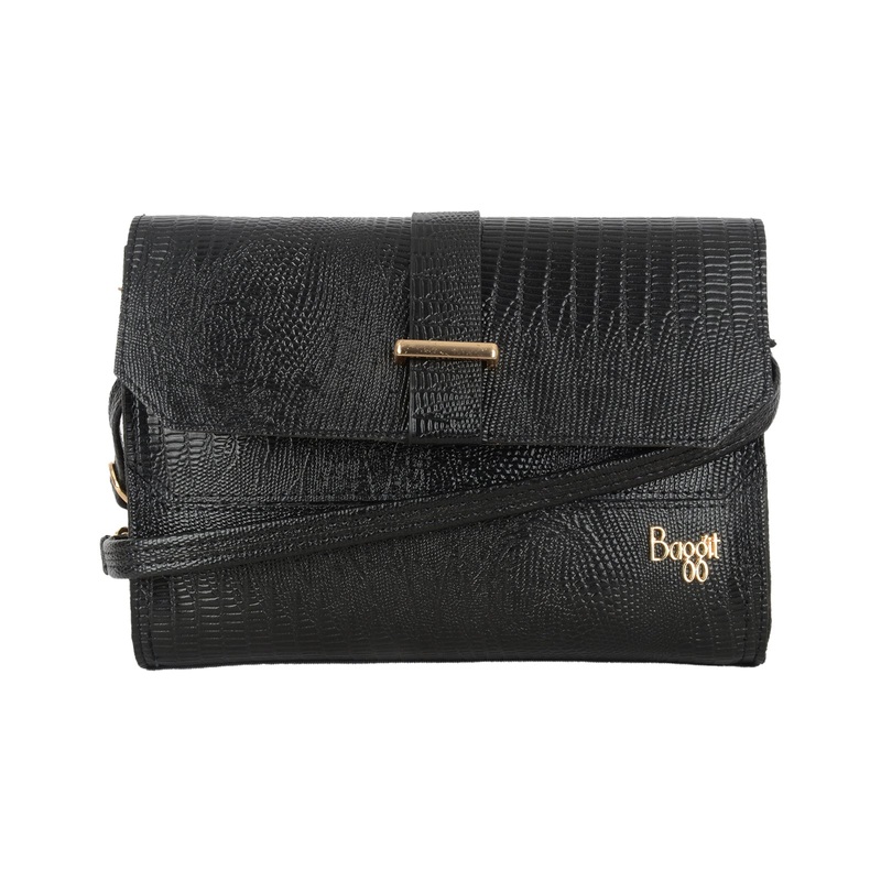 Oabrina Black Small Satchel Sling Bag