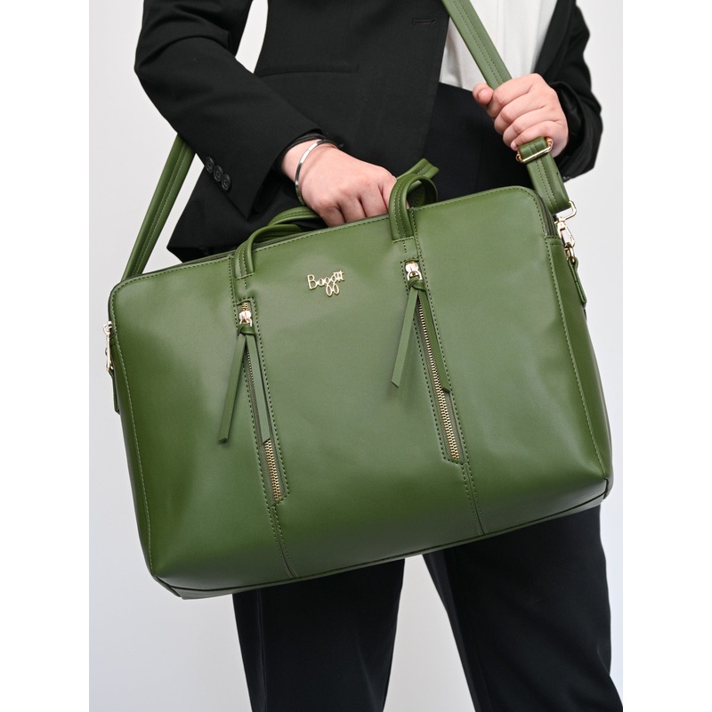Shole Green Large Laptop Bag