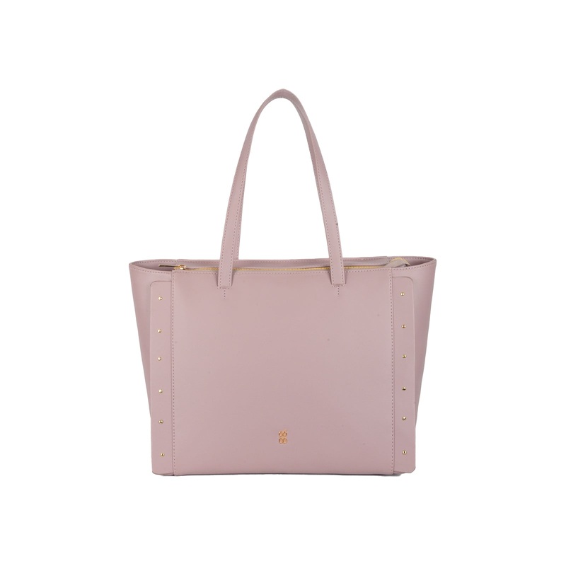 Studed Purple Large Tote Bag
