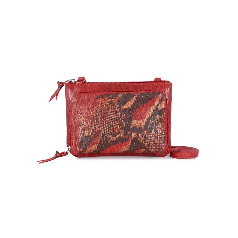 Trippy Red Large Satchel Sling Bag