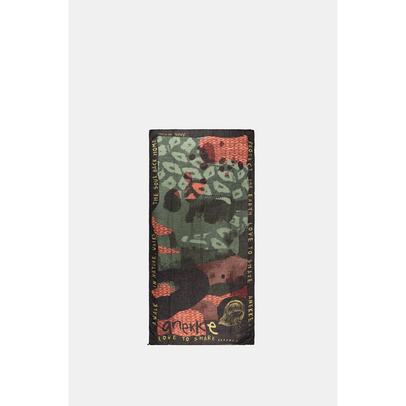 Amazonia green printed scarf