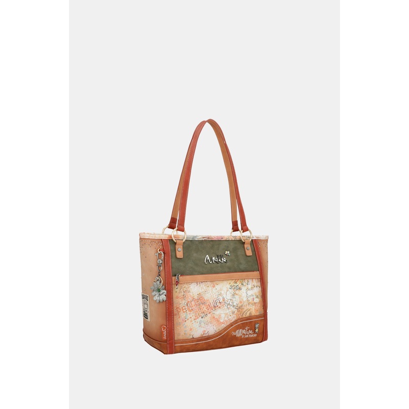 Flowers large shoulder bag