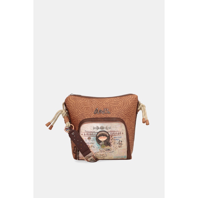 Menire large crossbody bag with front pocket