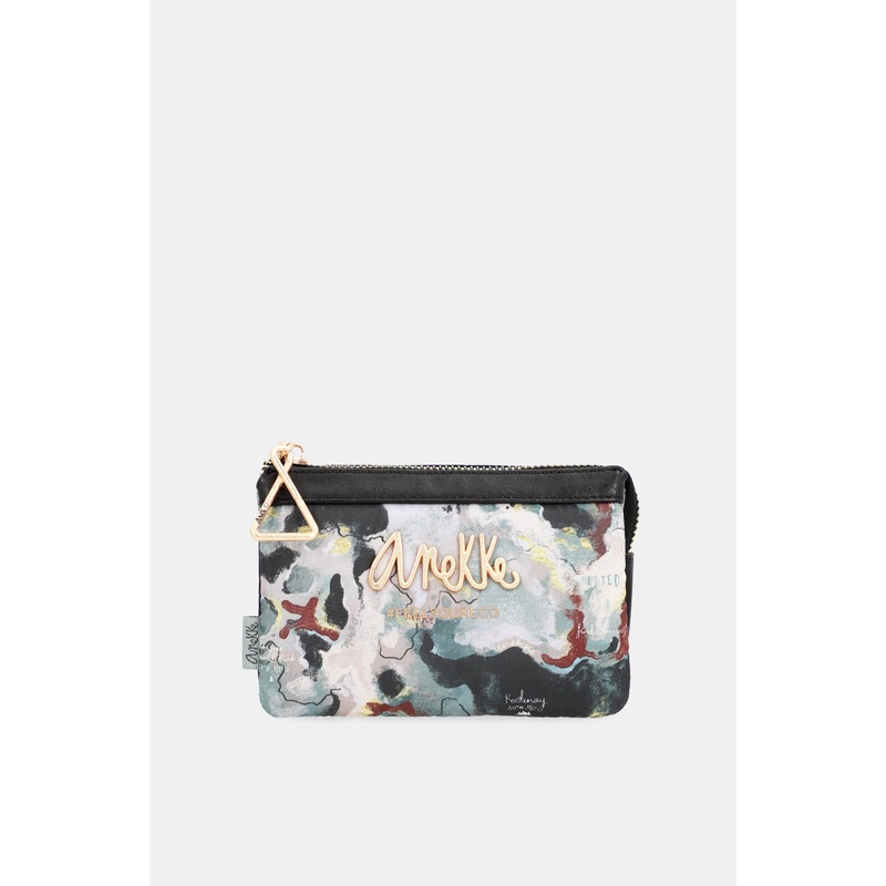 Nature Woods triple compartment coin purse