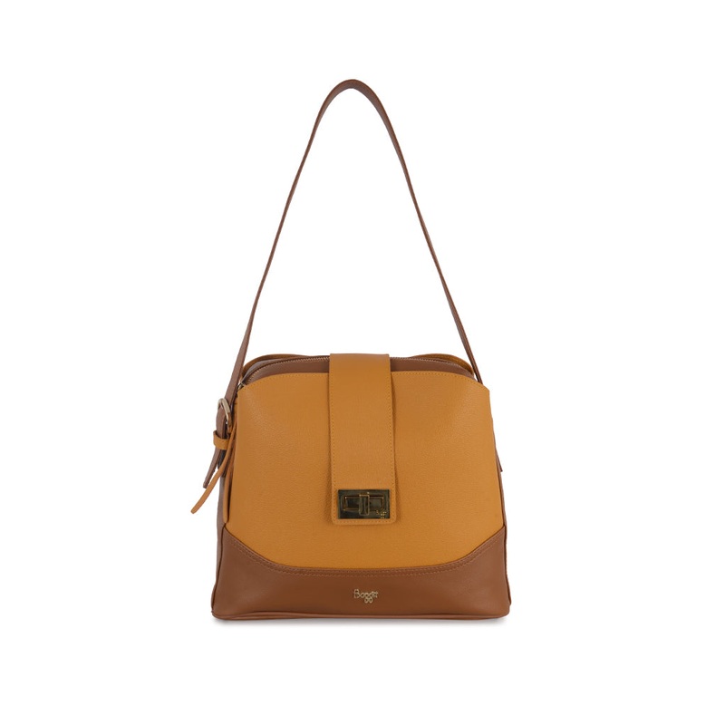 Oleksander Yellow Medium Hobo Bag