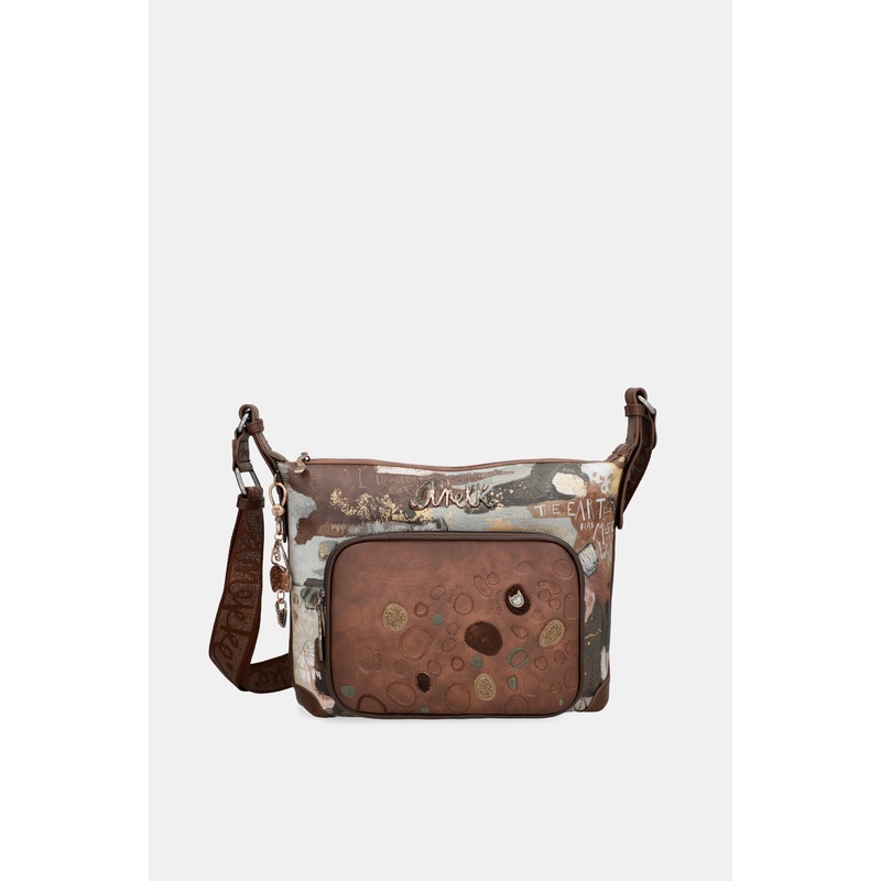 Outer crossbody large bag with pockets