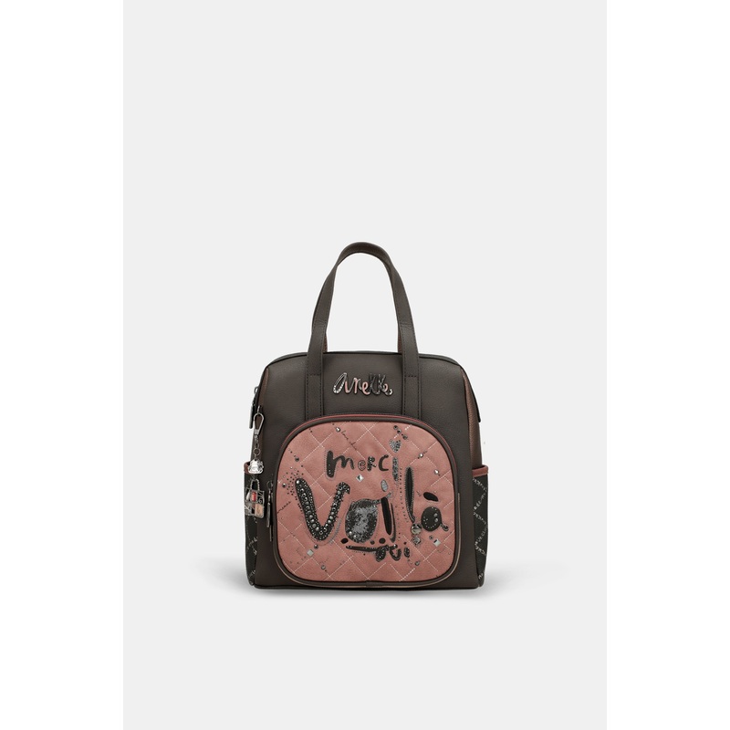 Parisian short-handle medium backpack