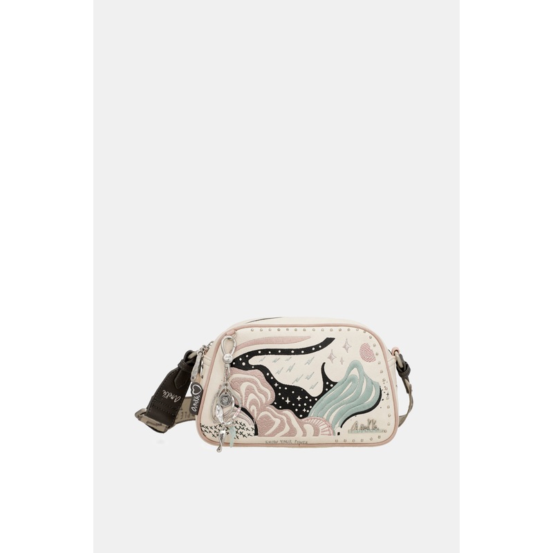 Psicodelic oval crossbody bag