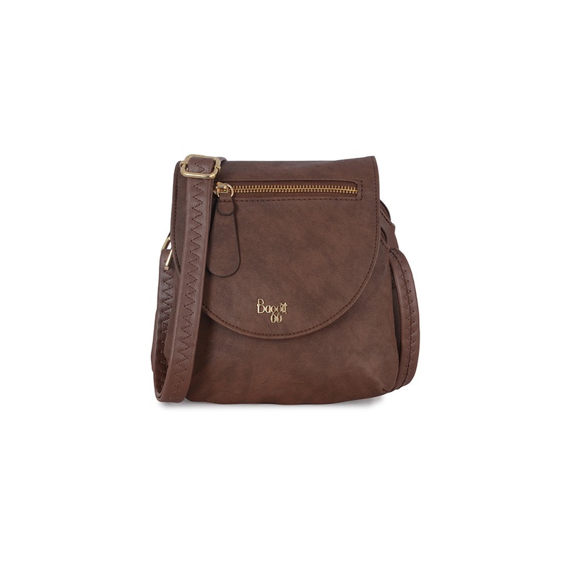 Salien Brown Small Saddle Bag