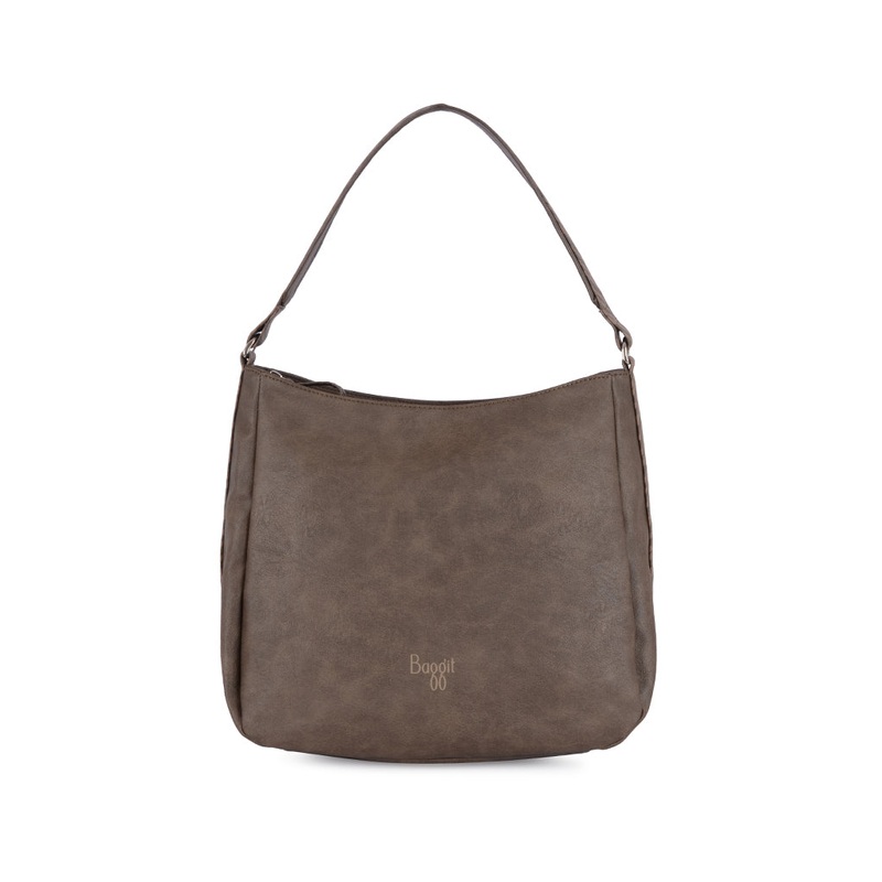Selfie Brown Medium Hobo Bag
