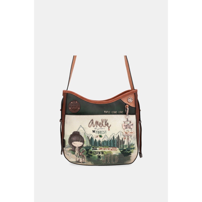 The Forest wide handle messenger bag