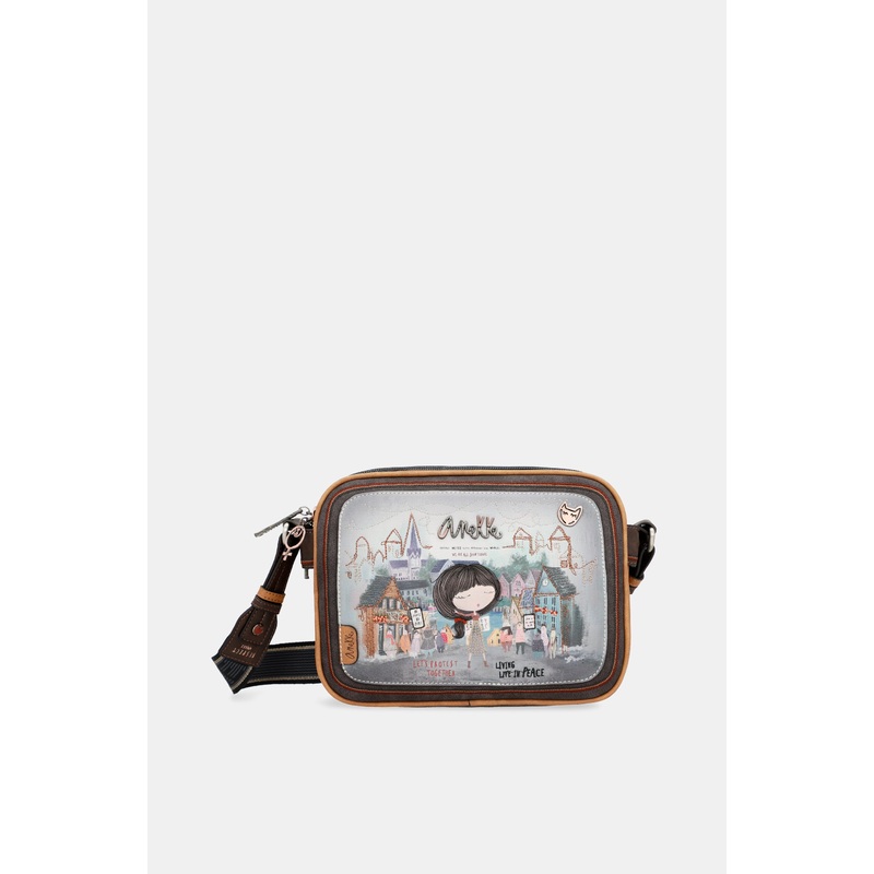 Triple compartment shoulder bag Voice