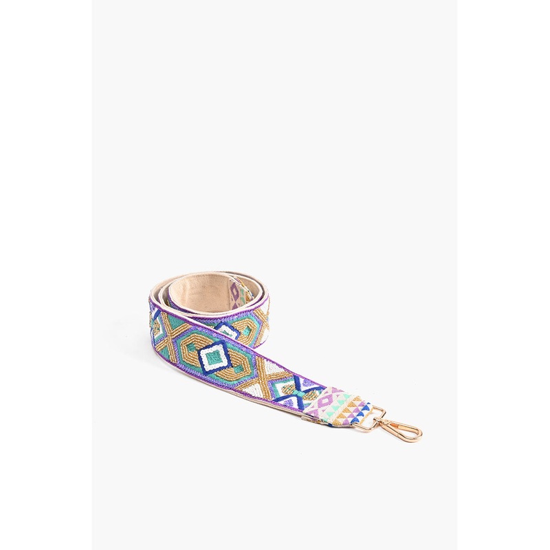 Bag Strap Geo Lilac