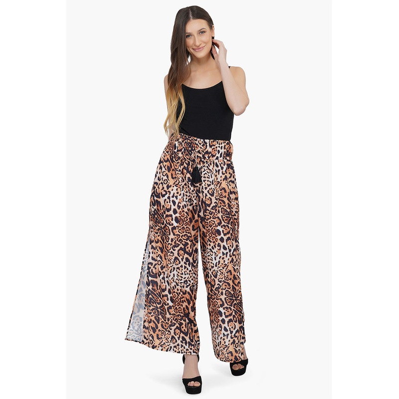 Brown Leopard Pants