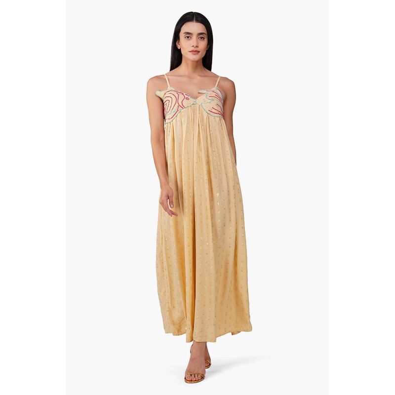 Embellished Desert Ariel Flared Maxi Dress