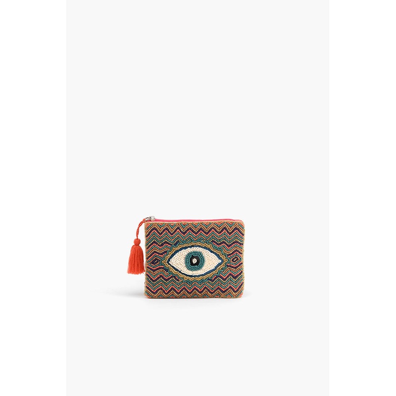 Evil Eye Goodluck Embellished Mini Pouches