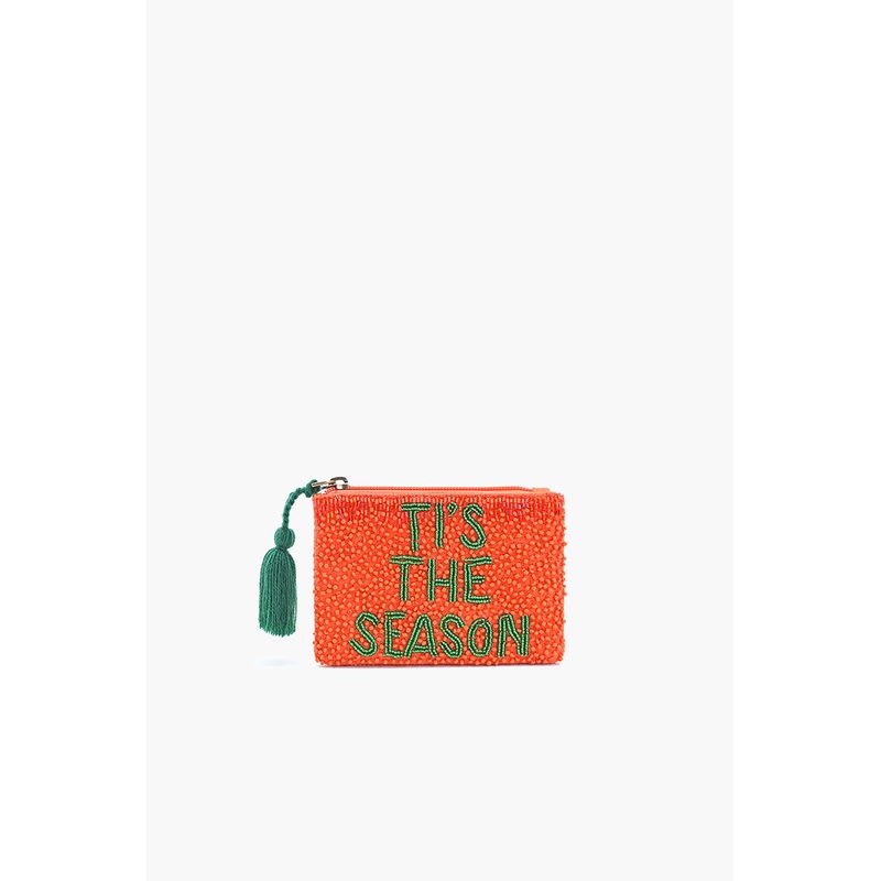 Holiday Spirit Embroidered Pouch