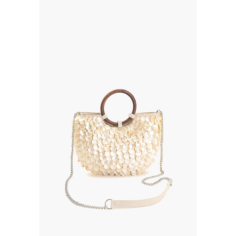 Mermaid Scale Top Handle Bag