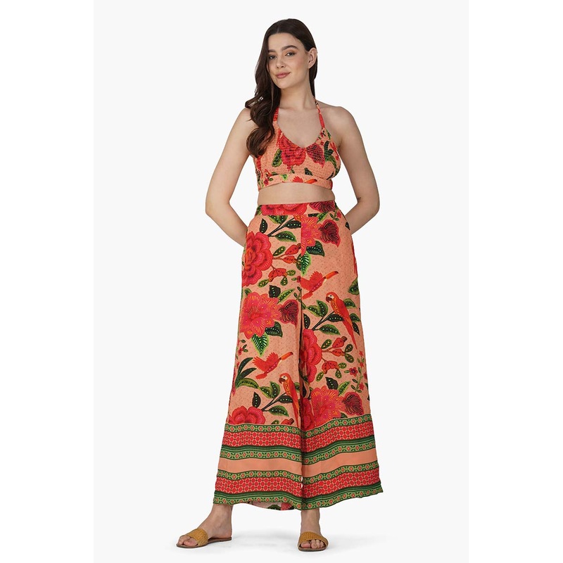 Tropical Bloom Straight Pants