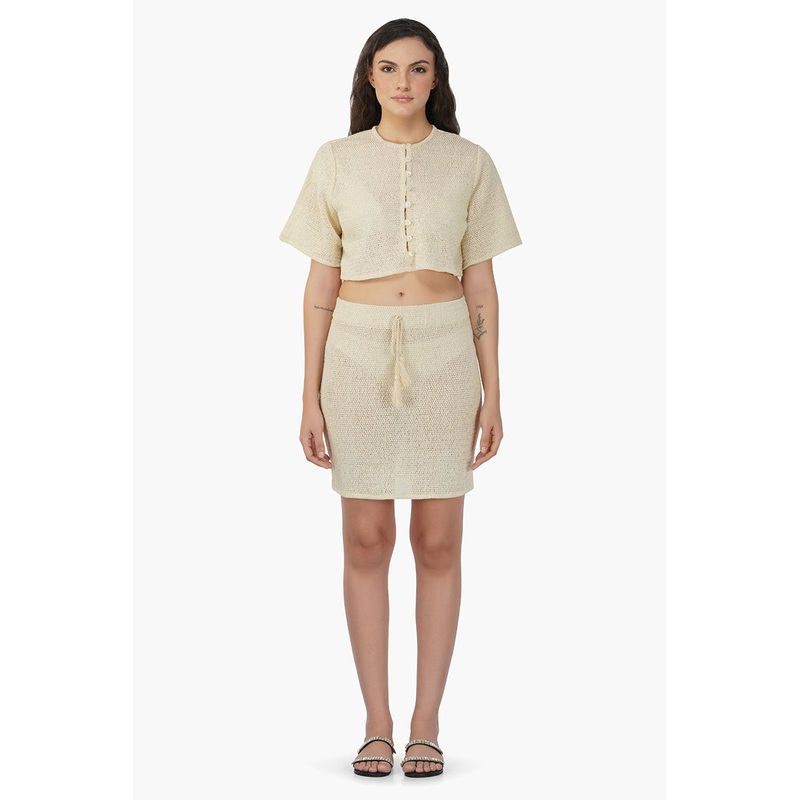 Uma Mesh Short Skirt