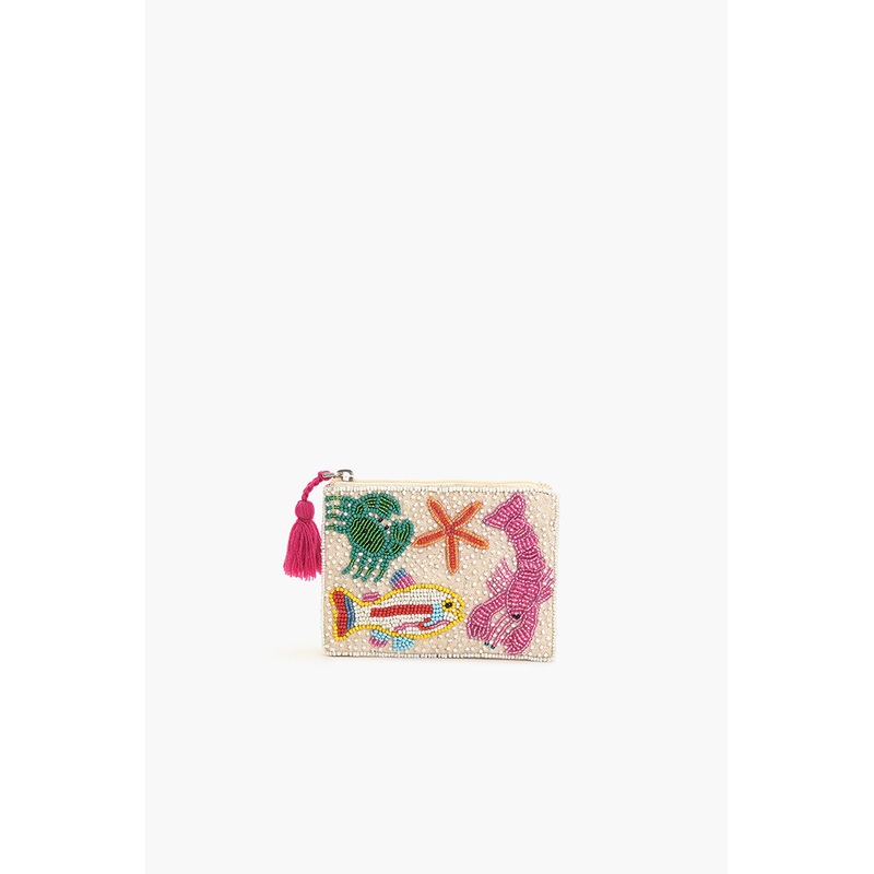 Underwater Tales Beaded Coin Pouch