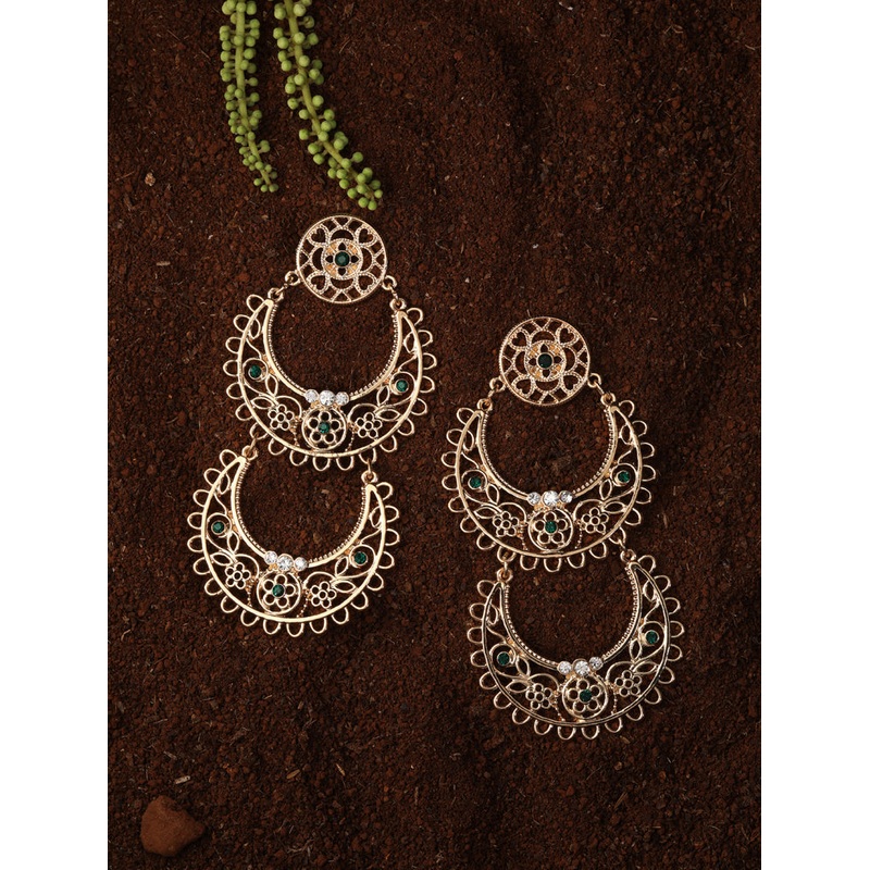 Accessorize London Women's Golden Filigree Chandbalis