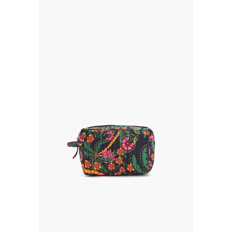 Black Multi Floret Toiletry Bag