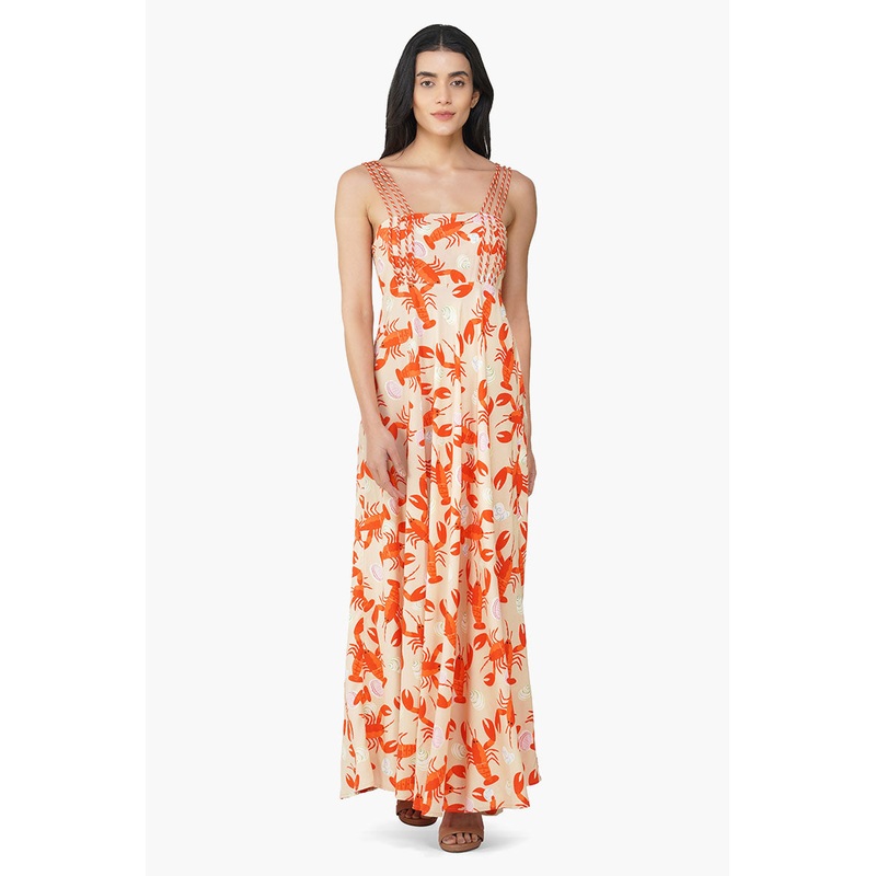 Candy Lobsters Printed Dress